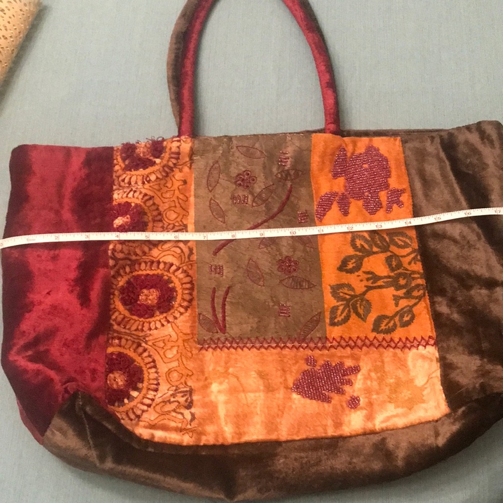 J. Jill velvet hobo bag
